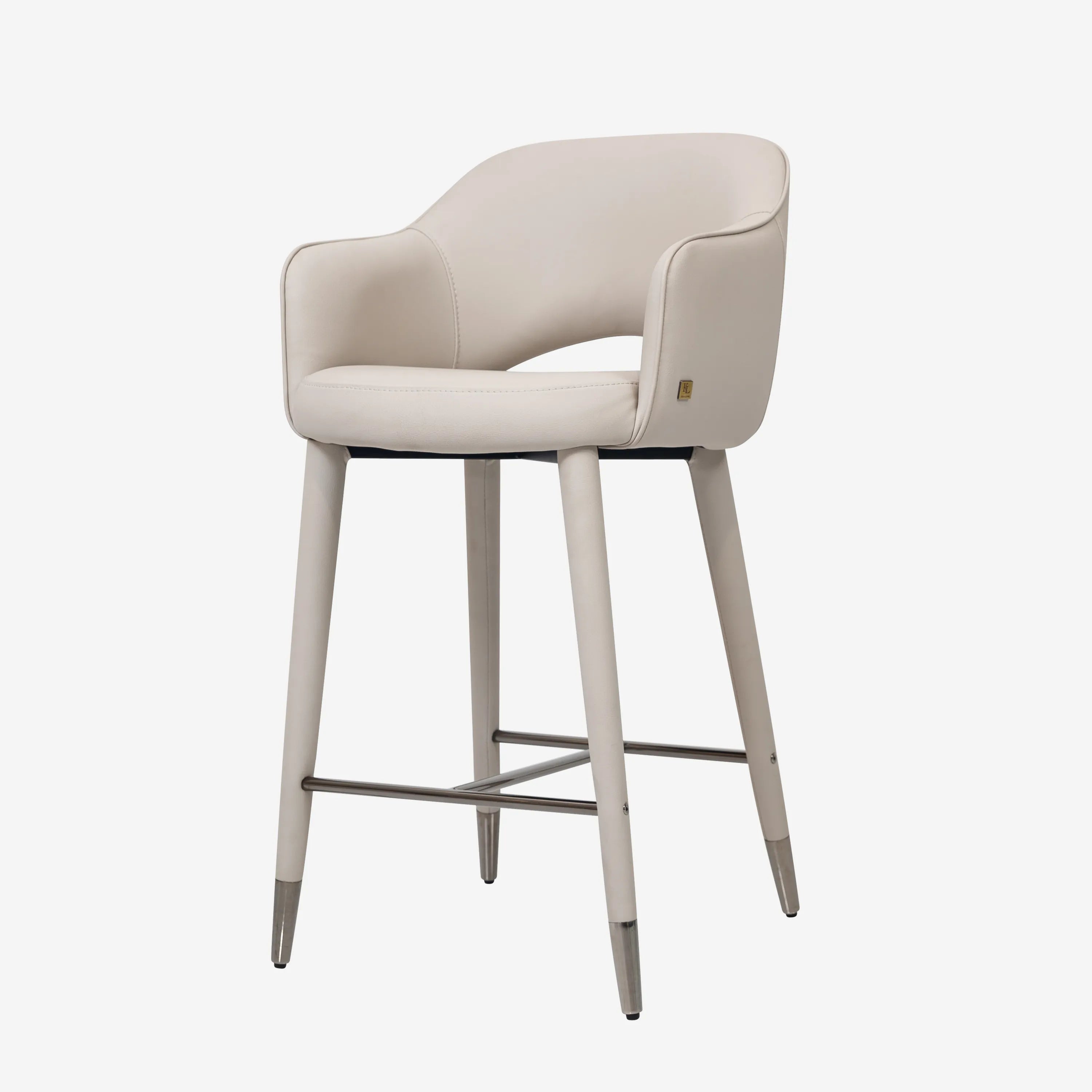 Adrianna Glacier Grey Counter Stool