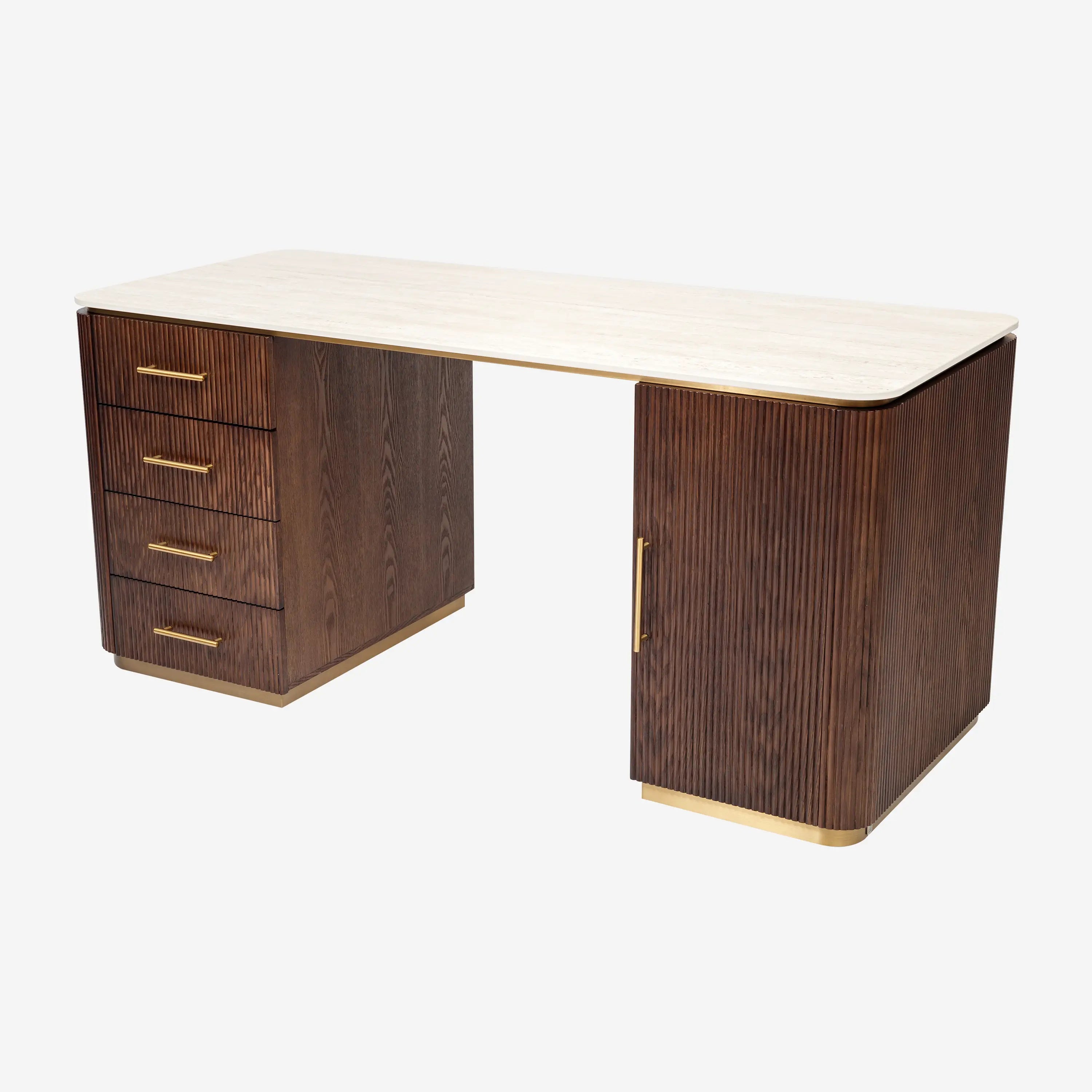 San Pierre Study Desk - Dark Brown