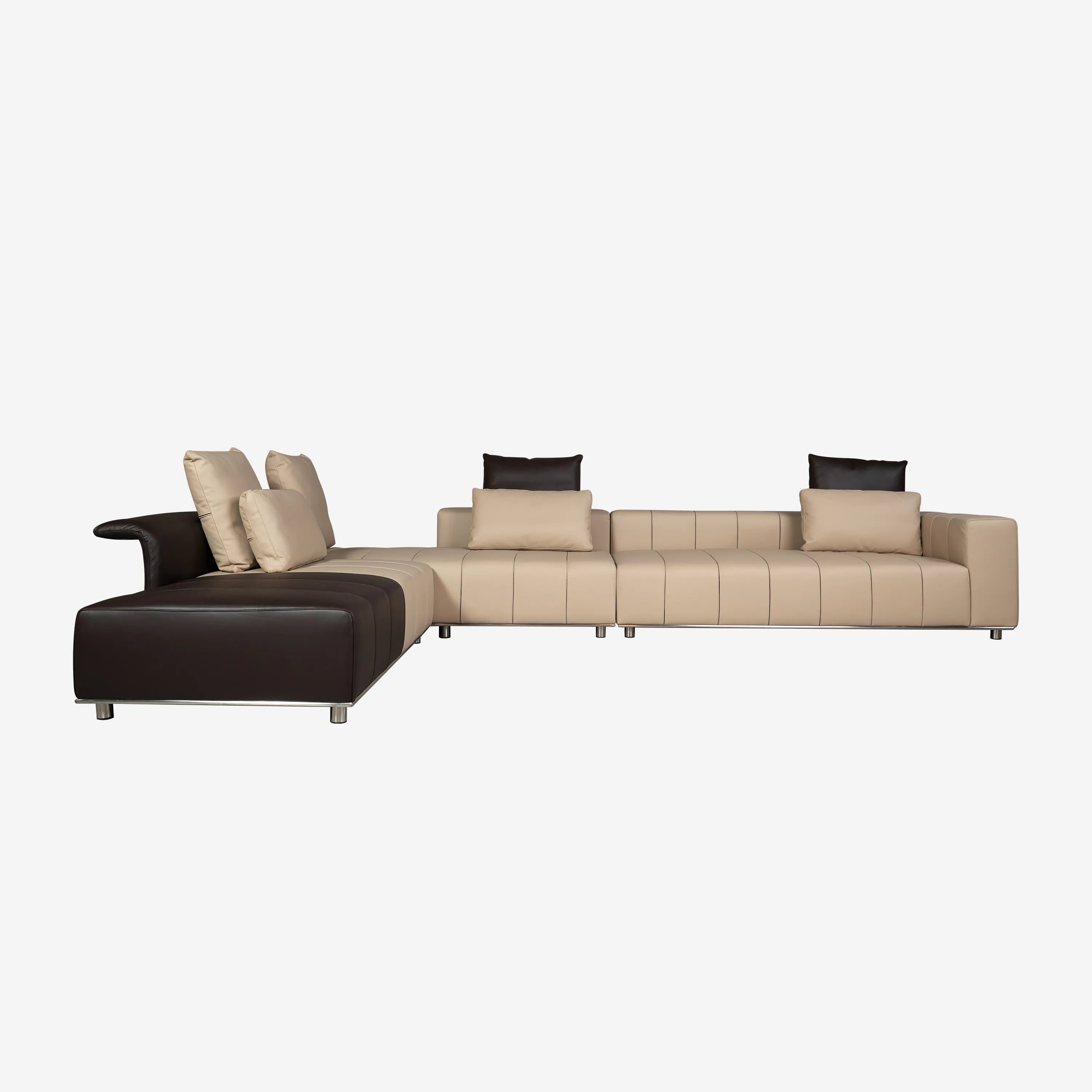 Kaden Corner Leather Sofa