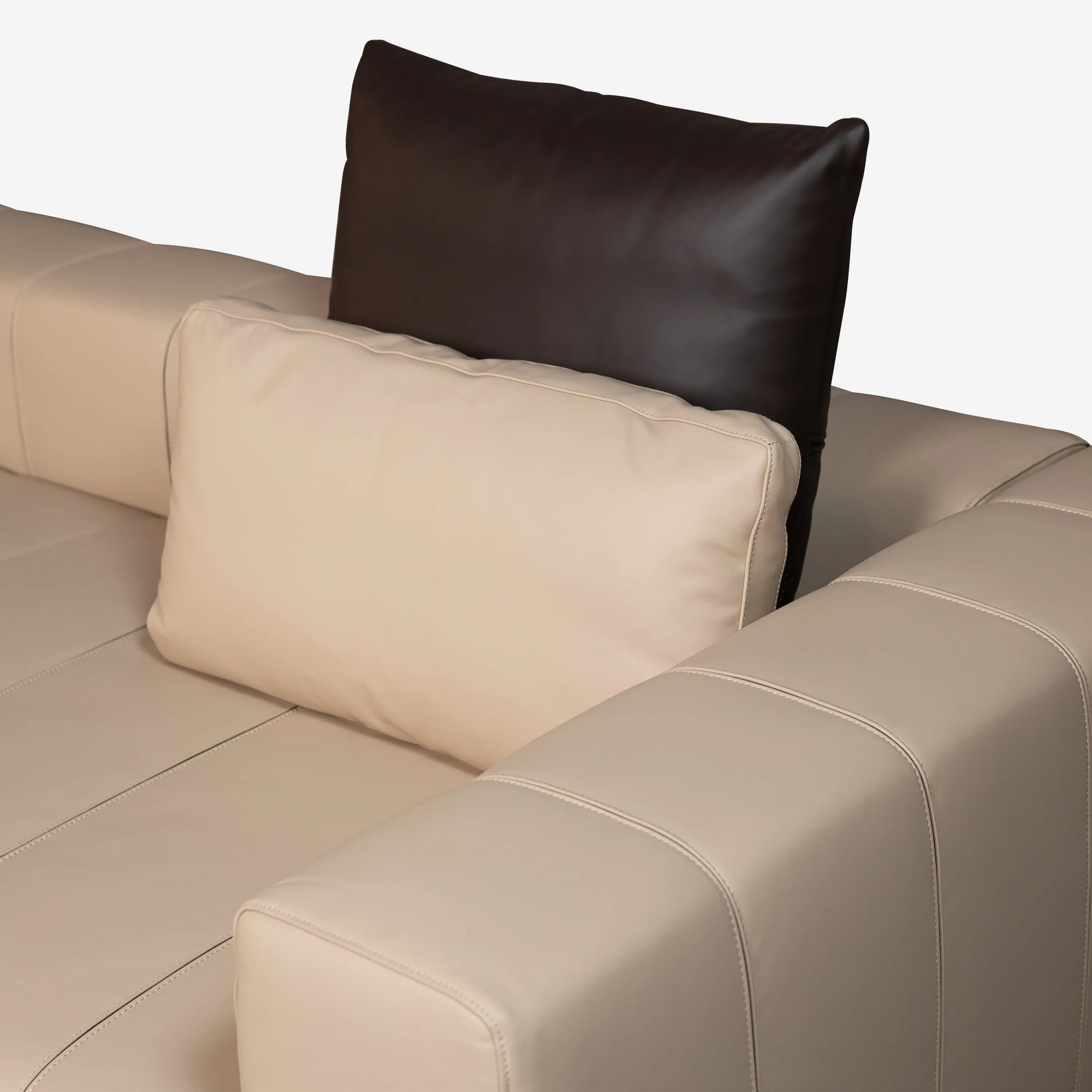 Kaden Corner Leather Sofa