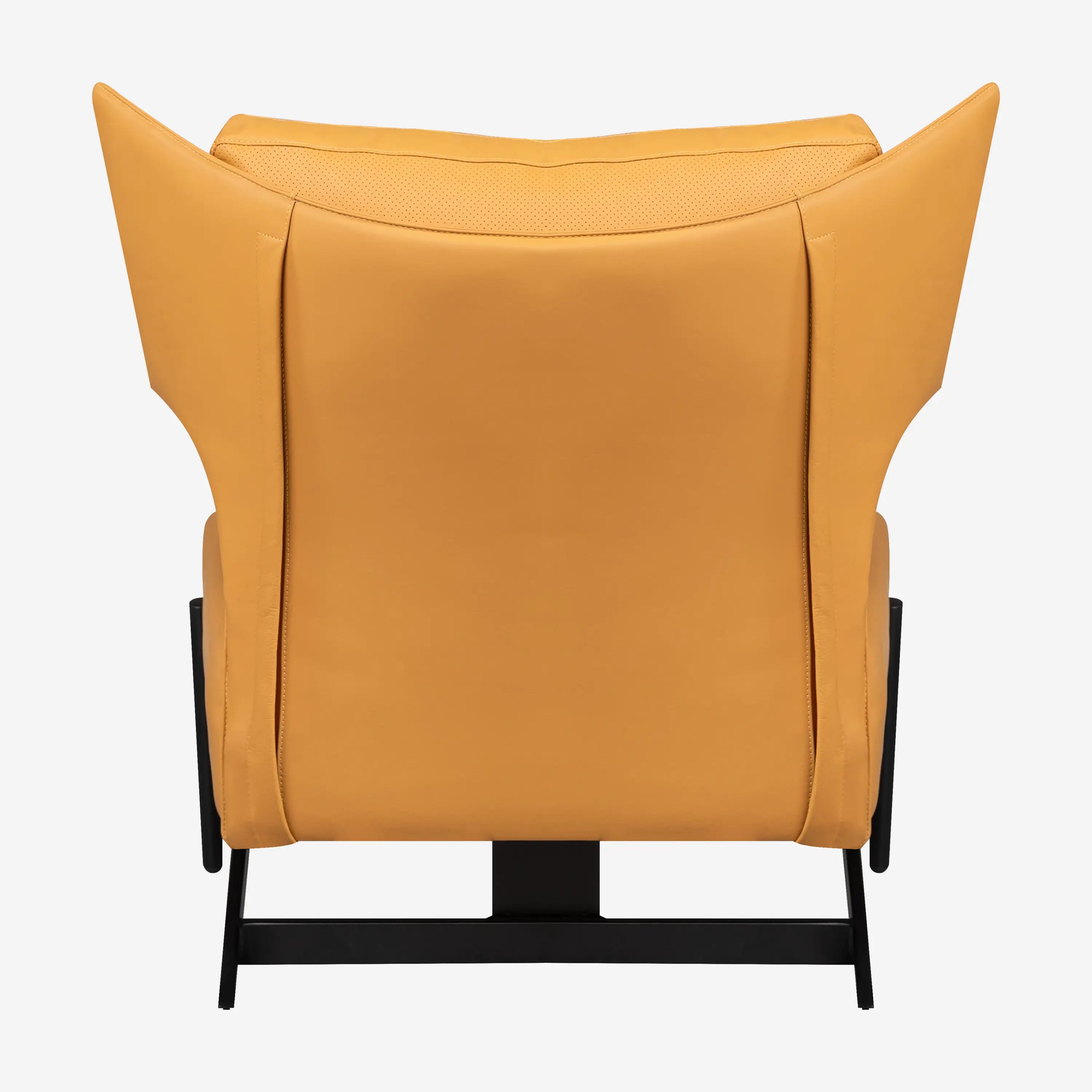Giselle Leather Chair-Orange
