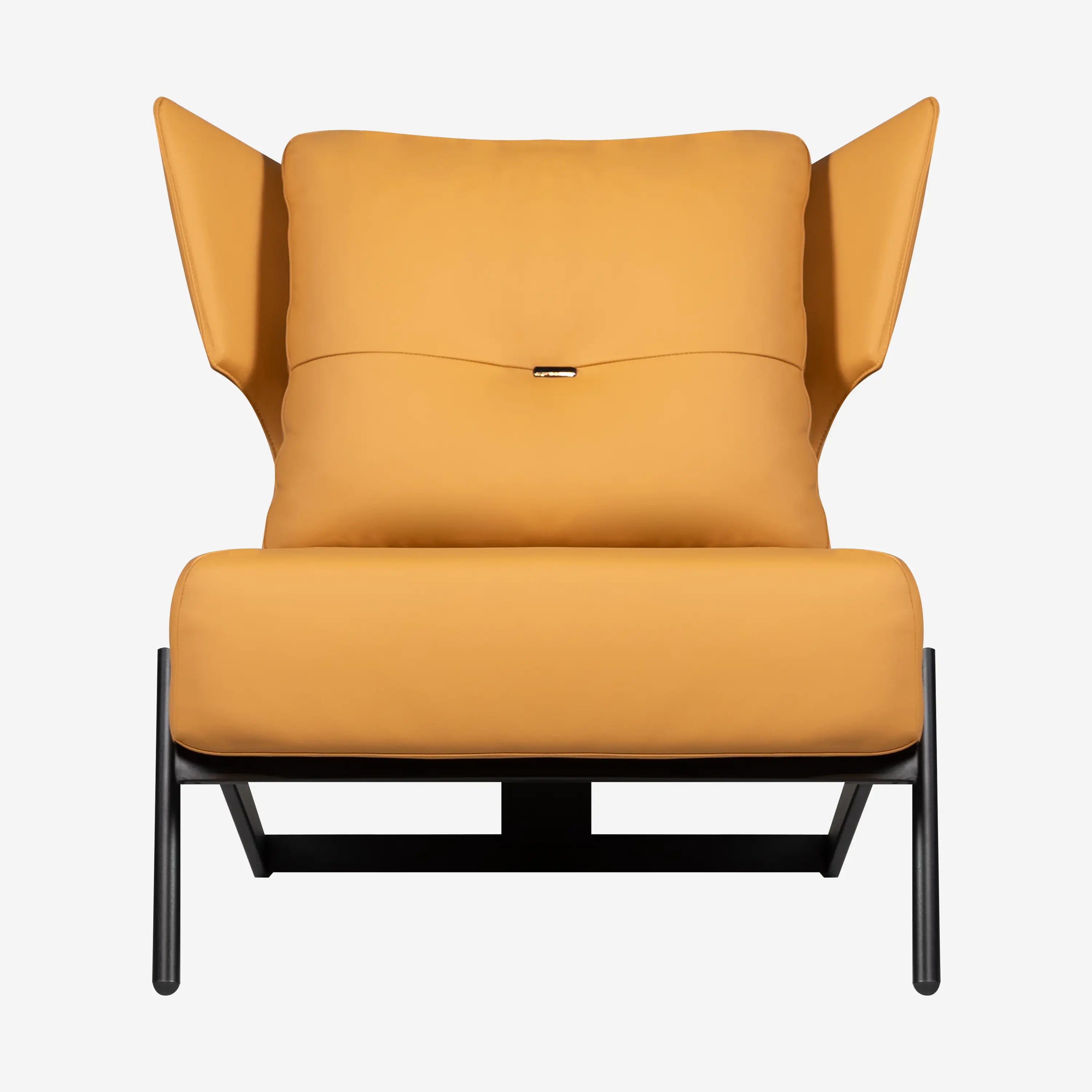 Giselle Leather Chair-Orange