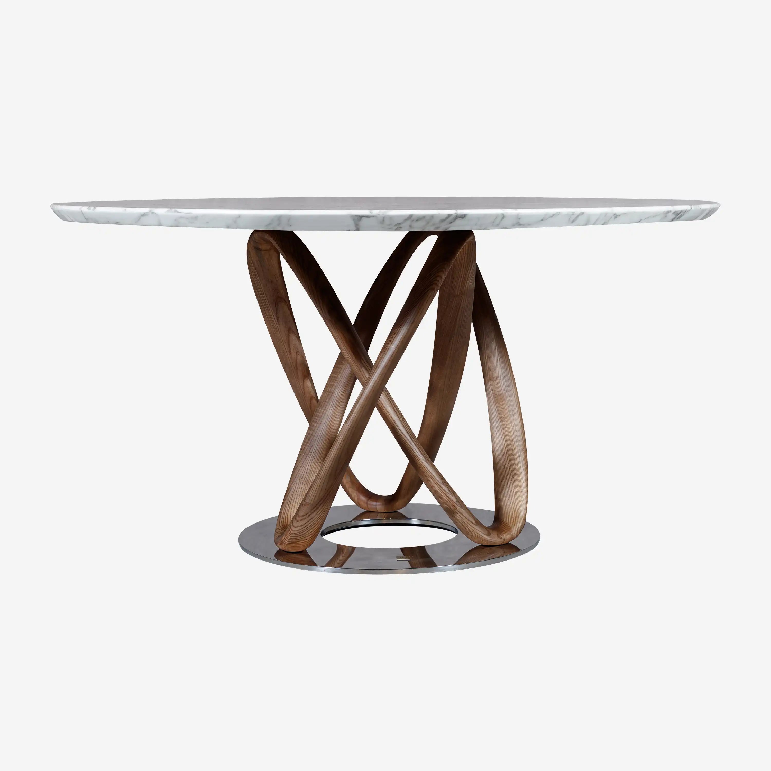 Percy Round Marble Dining Table