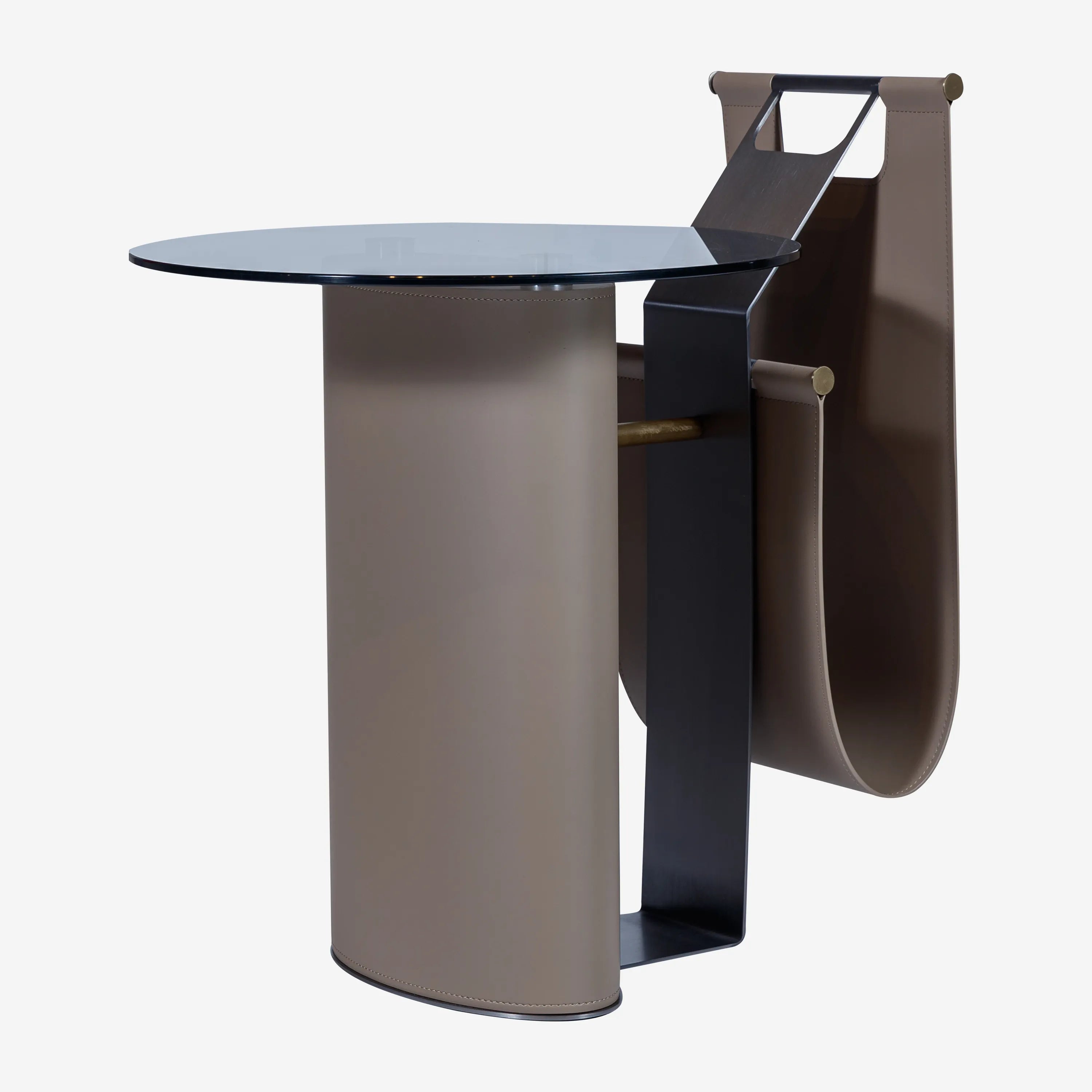 Ciel Side Table with Magzin Rack