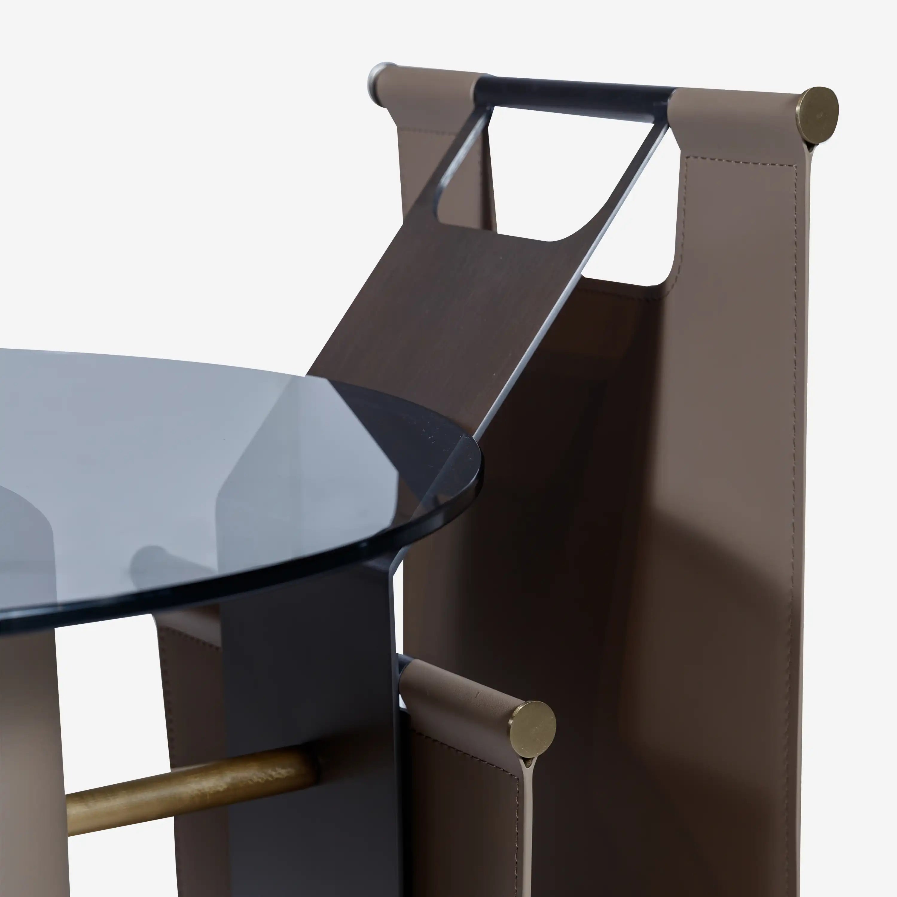 Ciel Side Table with Magzin Rack