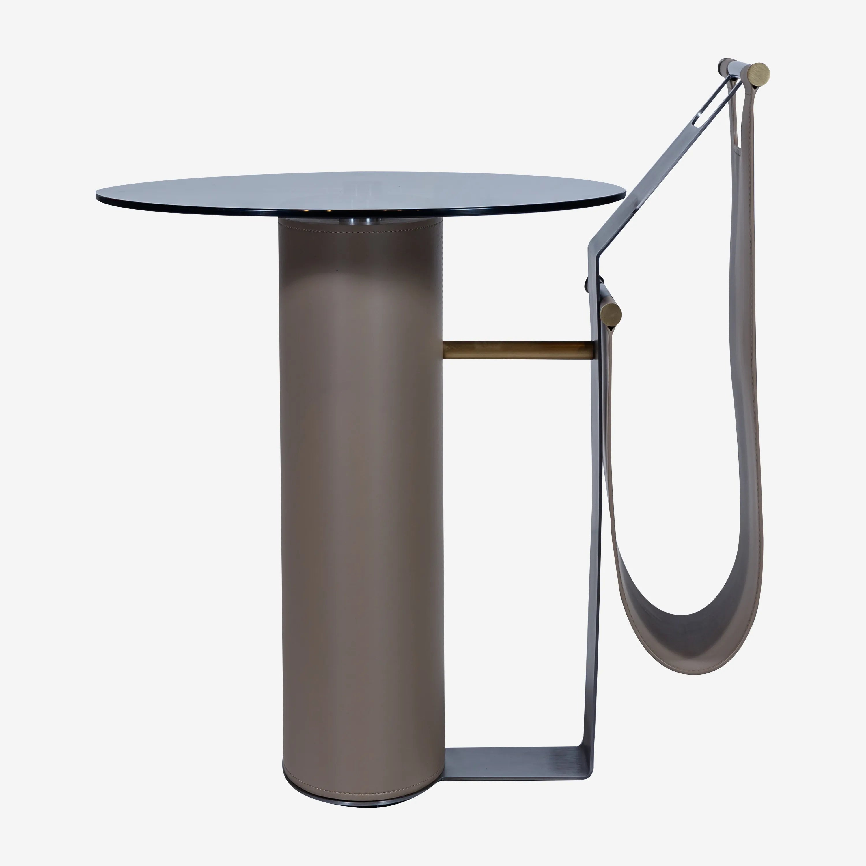 Ciel Side Table with Magzin Rack