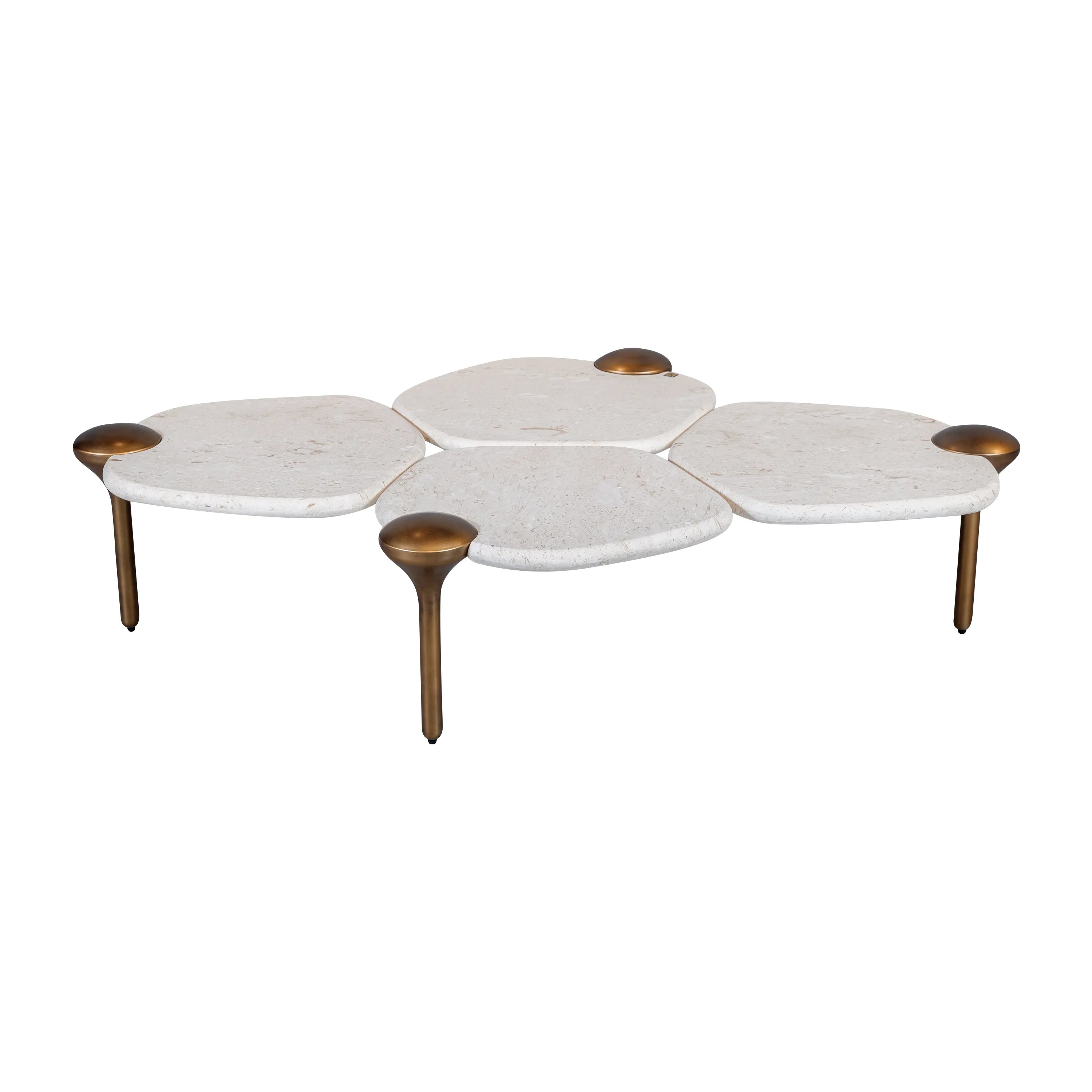 Alessio Marble Coffee Table Beige