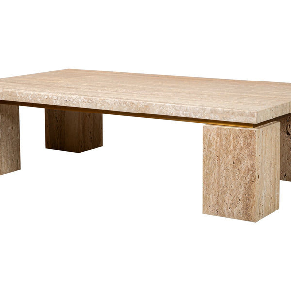 Travertine Marble Coffee Table – Koala Living