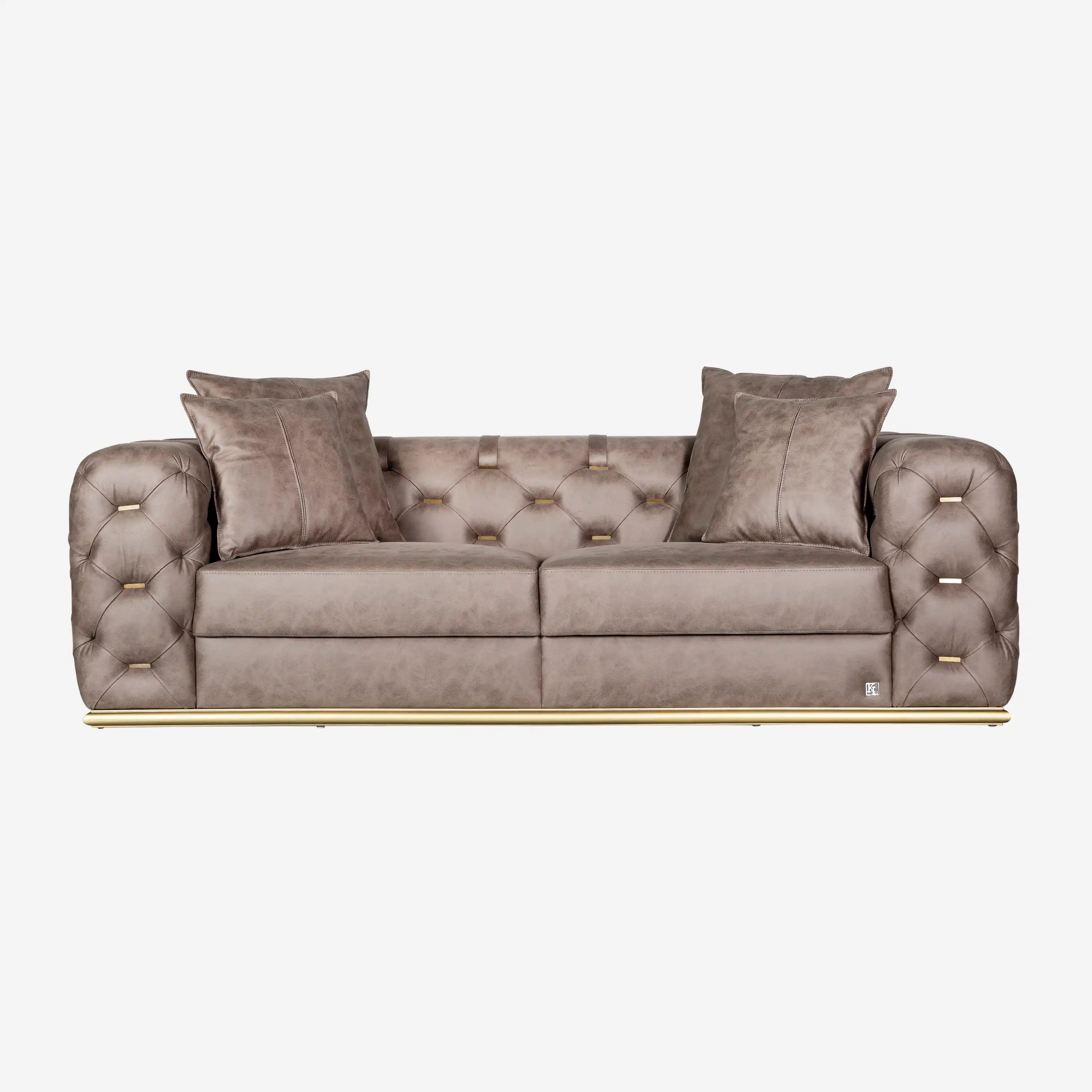 Luxury Sofa Brown 2-Seater