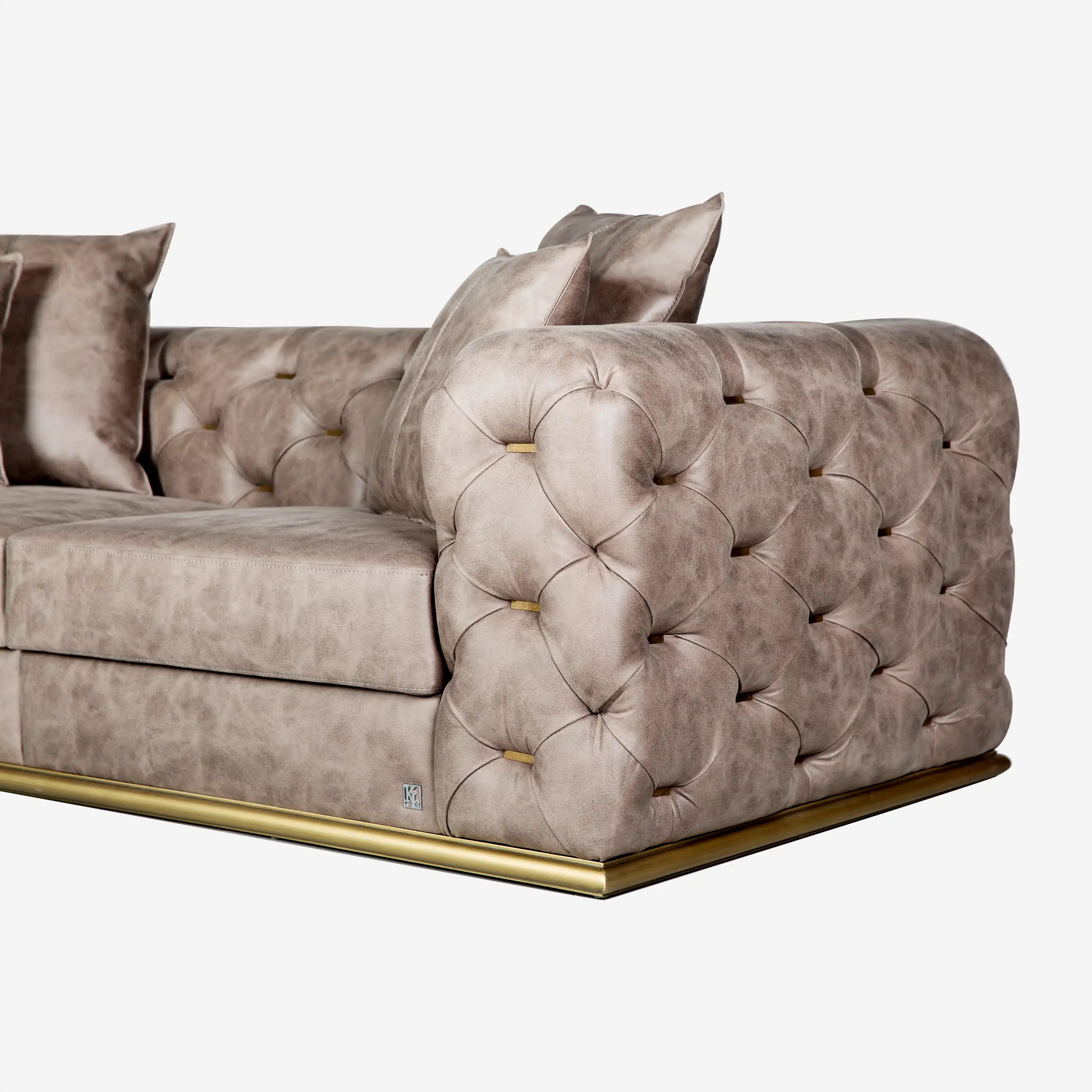 Luxury Sofa Brown 2-Seater