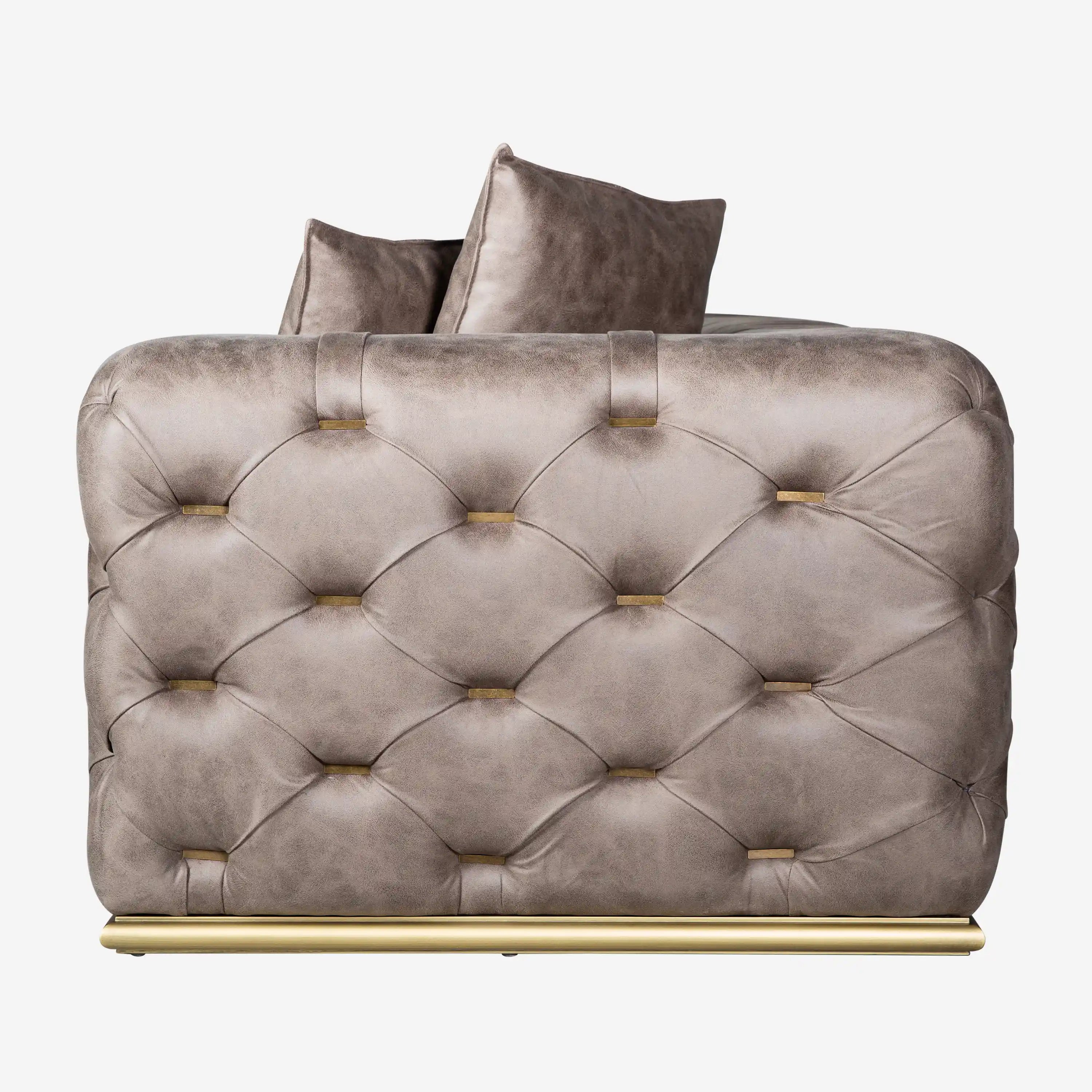 Luxury Sofa Brown 2-Seater