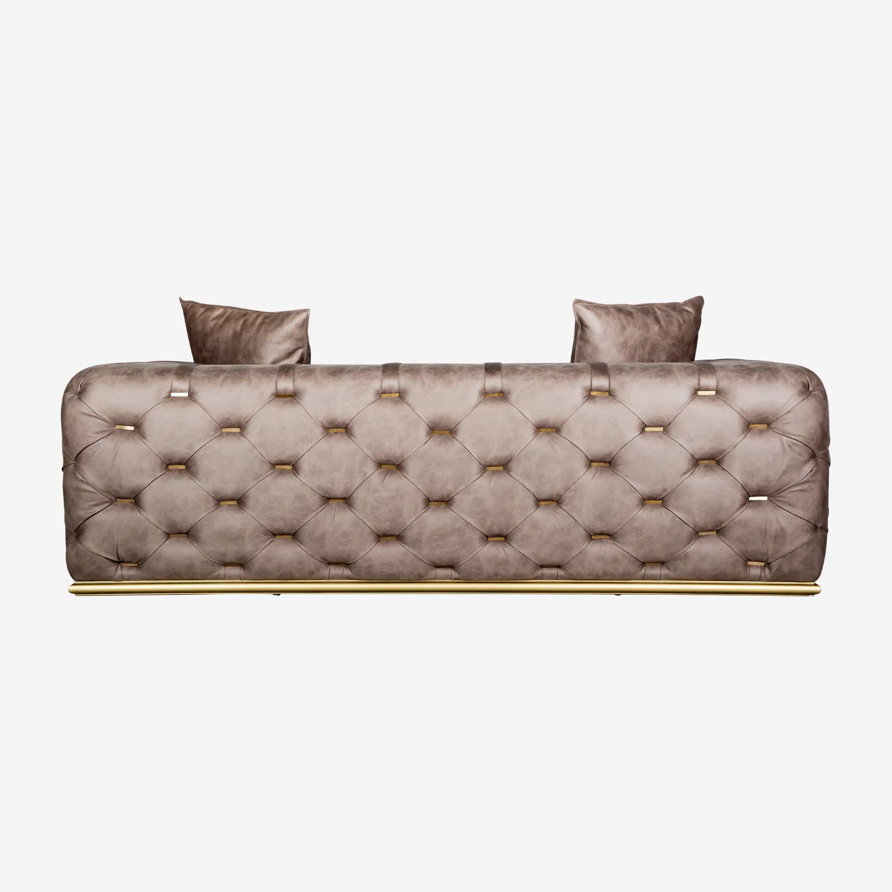 Luxury Sofa Brown 2-Seater