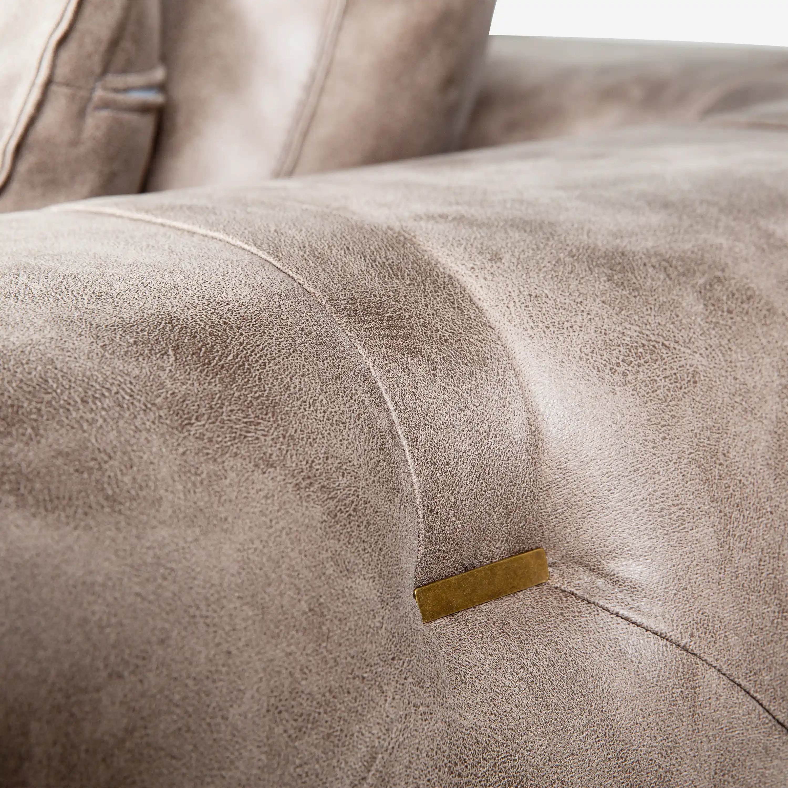 Luxury Sofa Brown 3-Seater