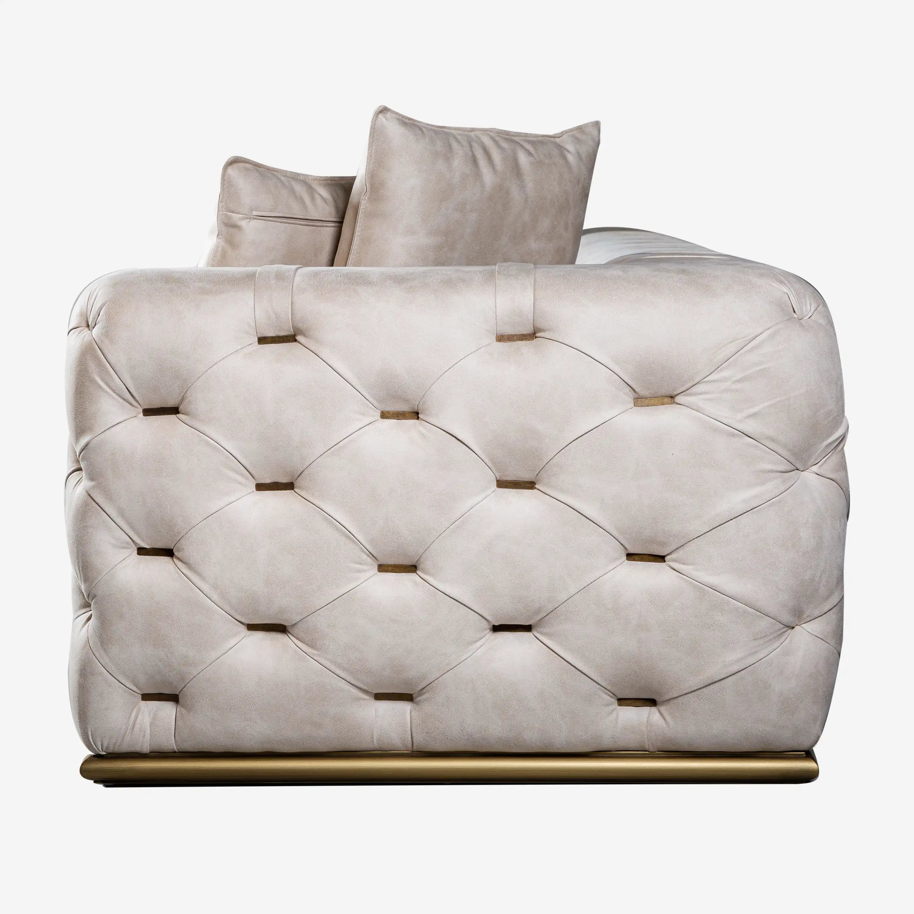 Luxury Sofa Beige 2-Seater