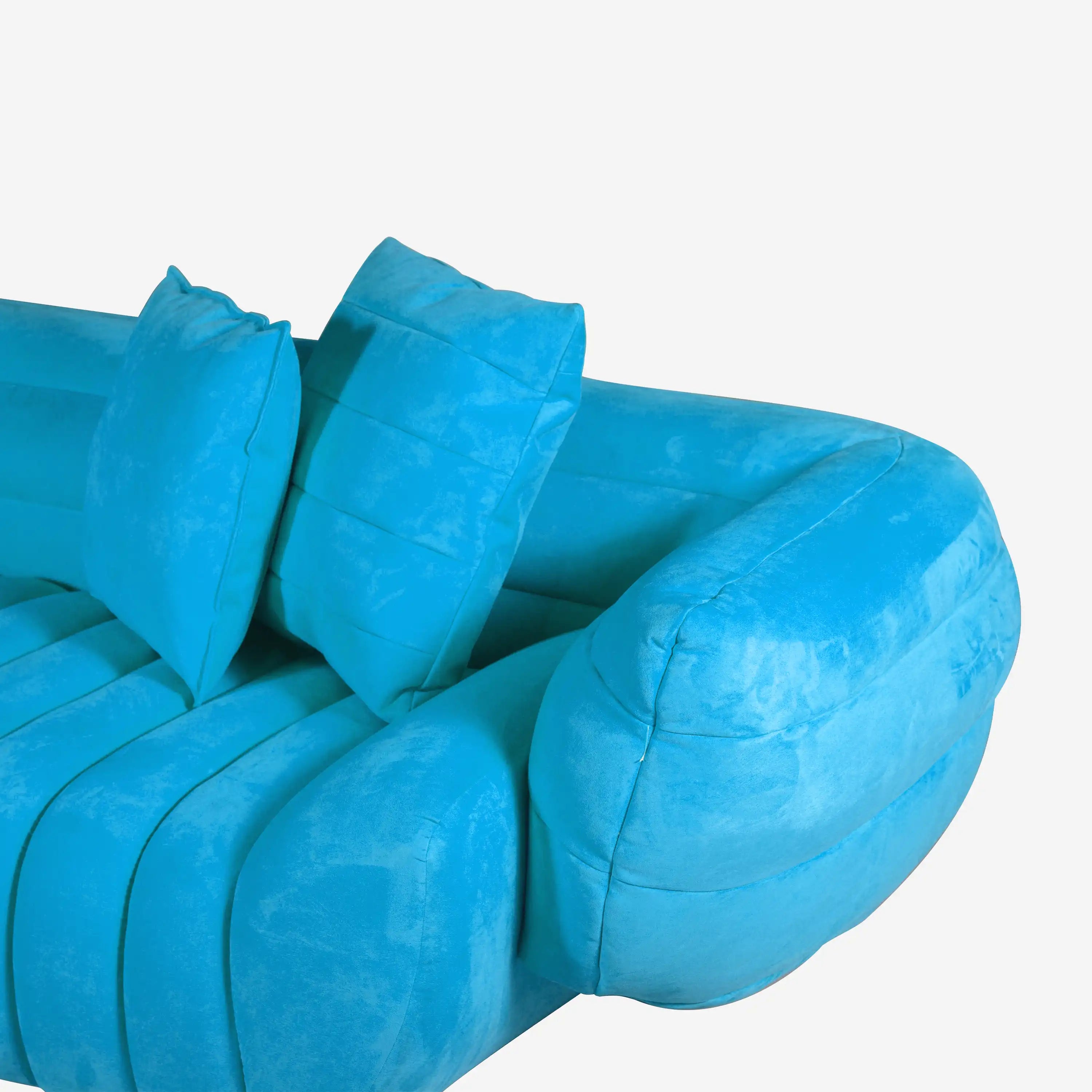 Tachile 4 Seater Sofa Turquoise