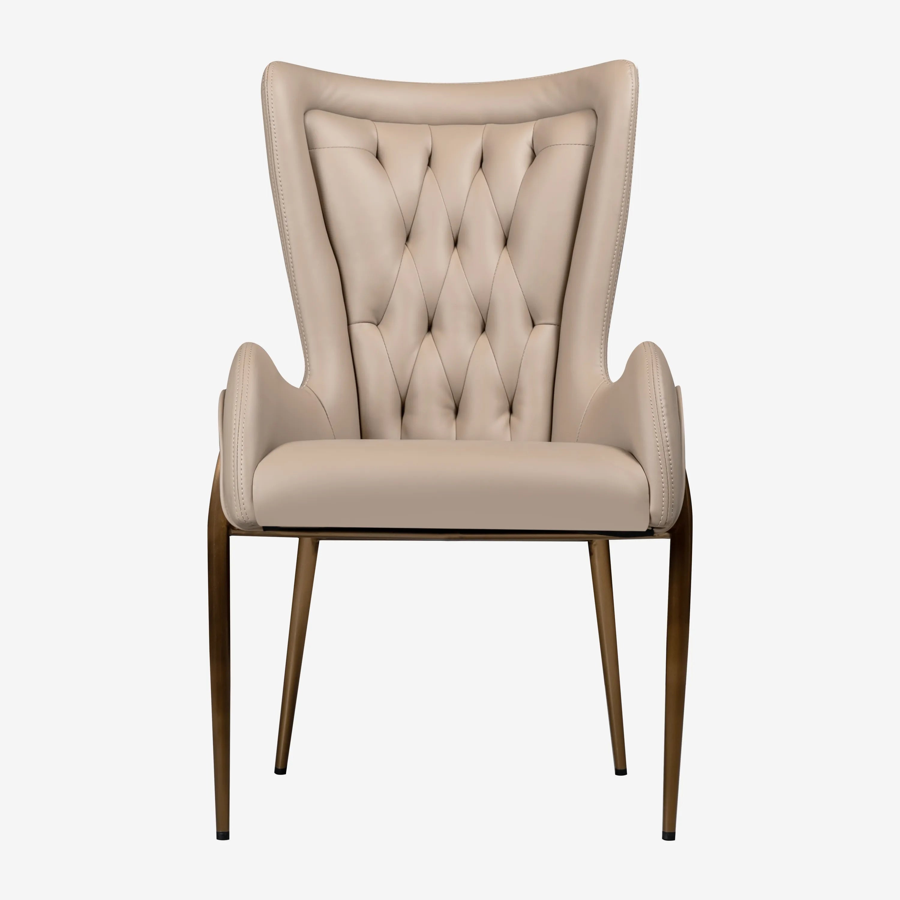 Henry Dining Chair Beige Leather