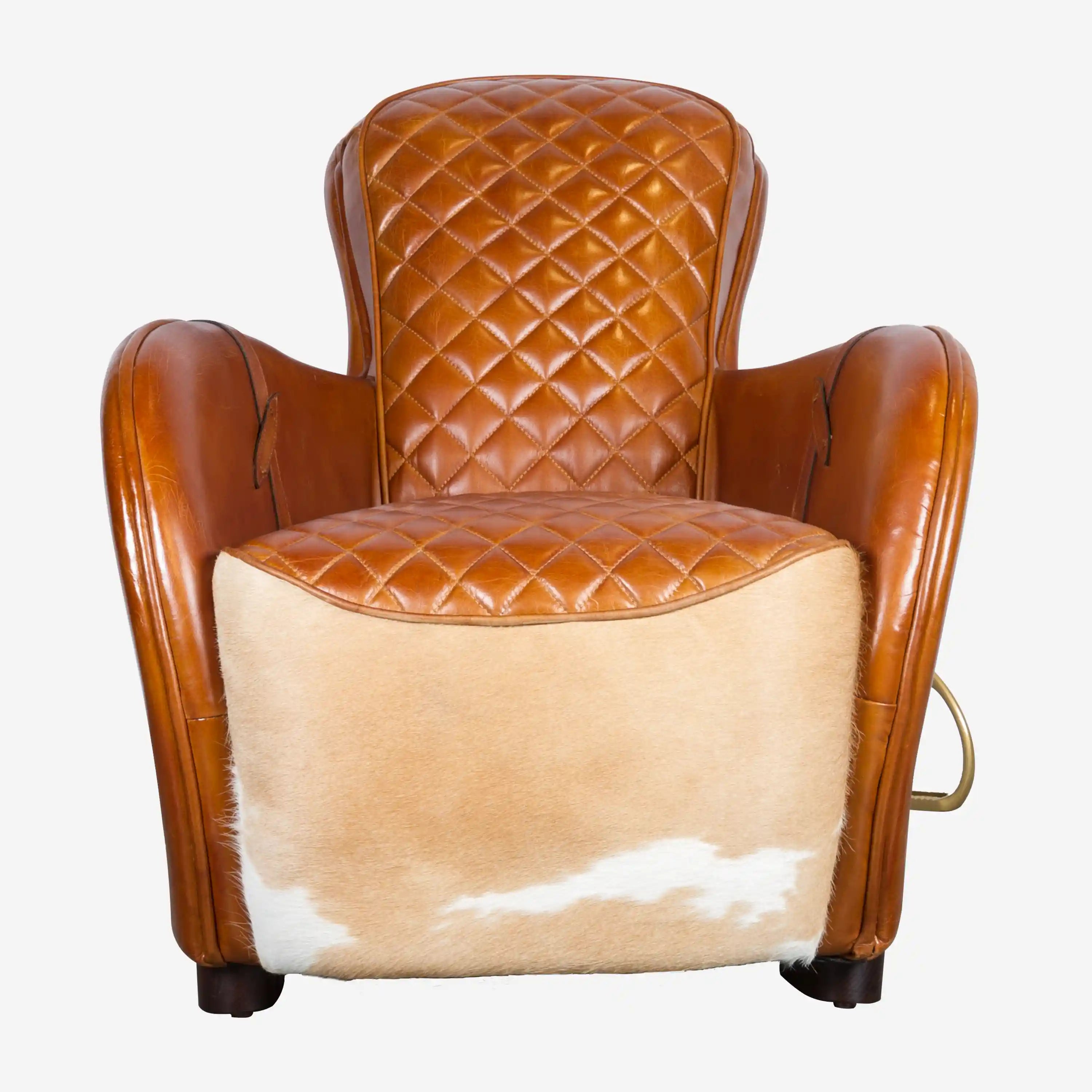 Saddle Armchair with Ottoman