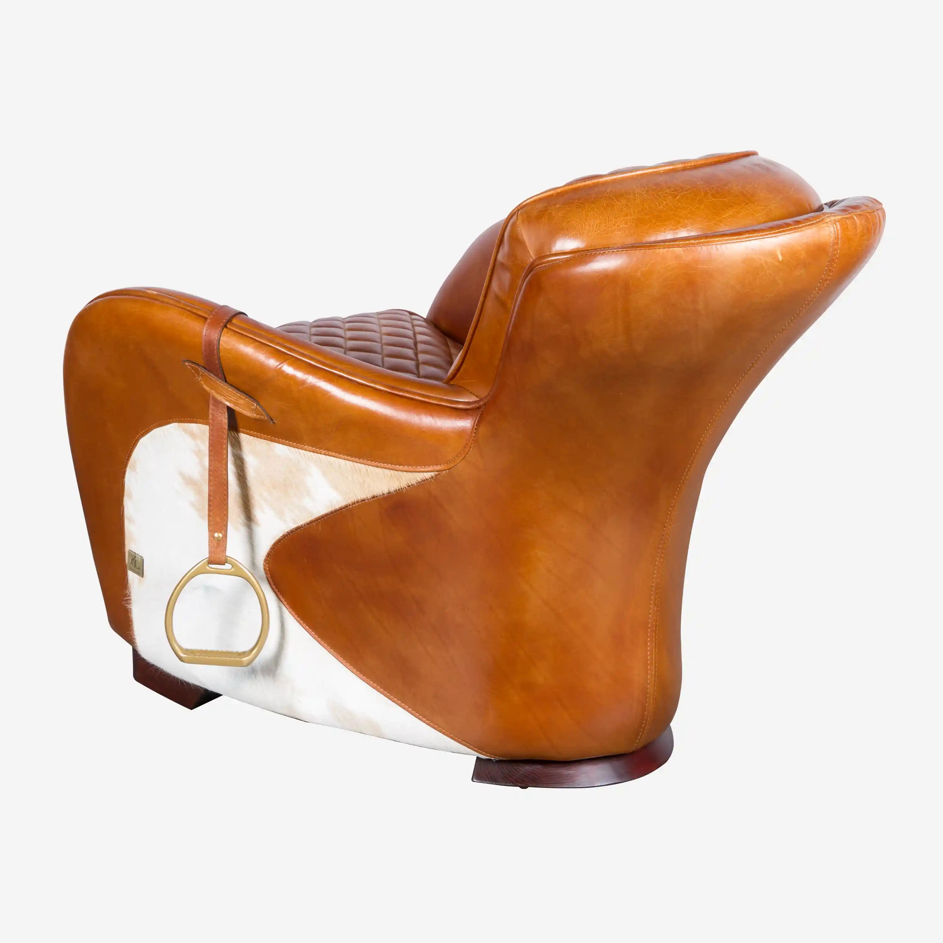 Saddle Armchair with Ottoman