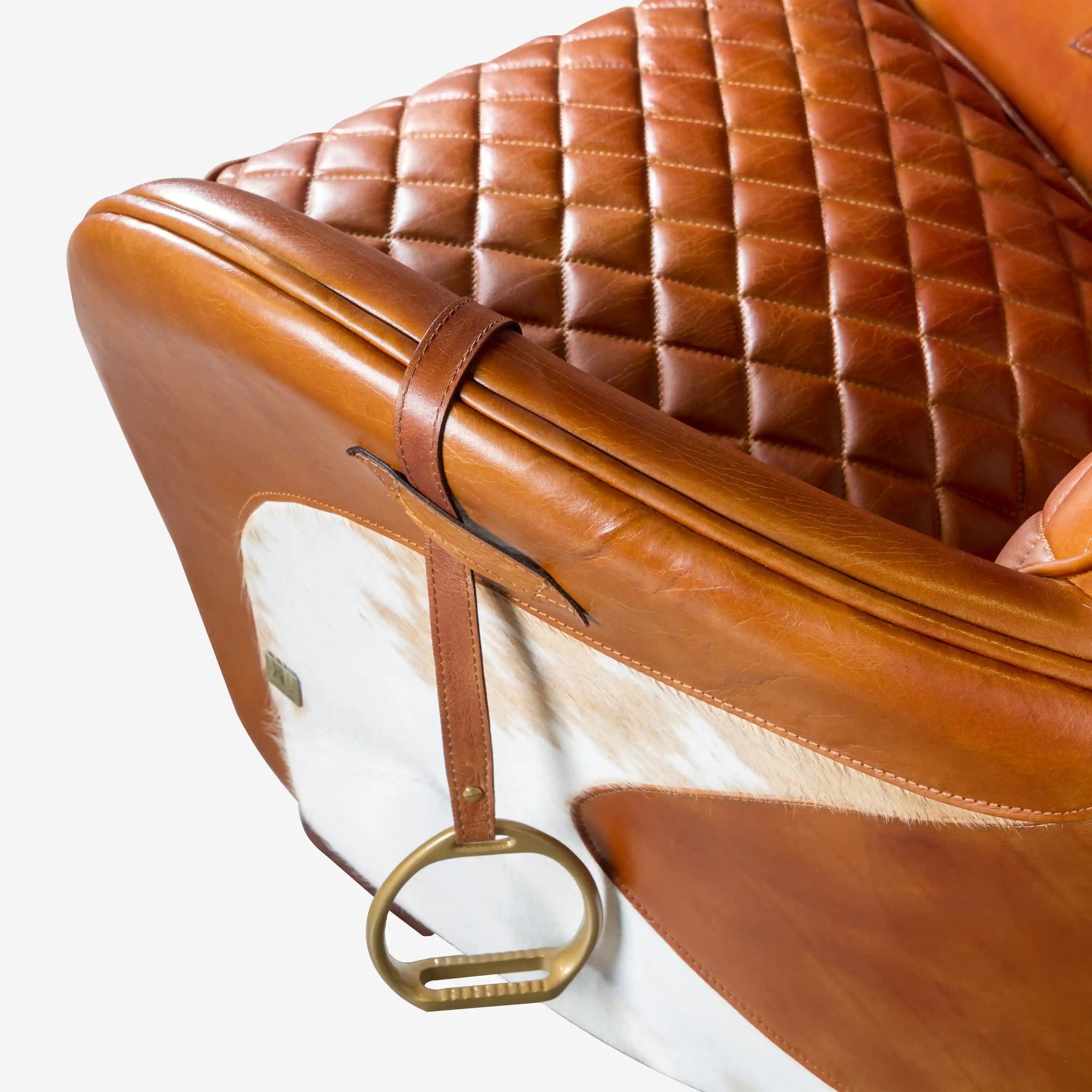 Saddle Armchair with Ottoman