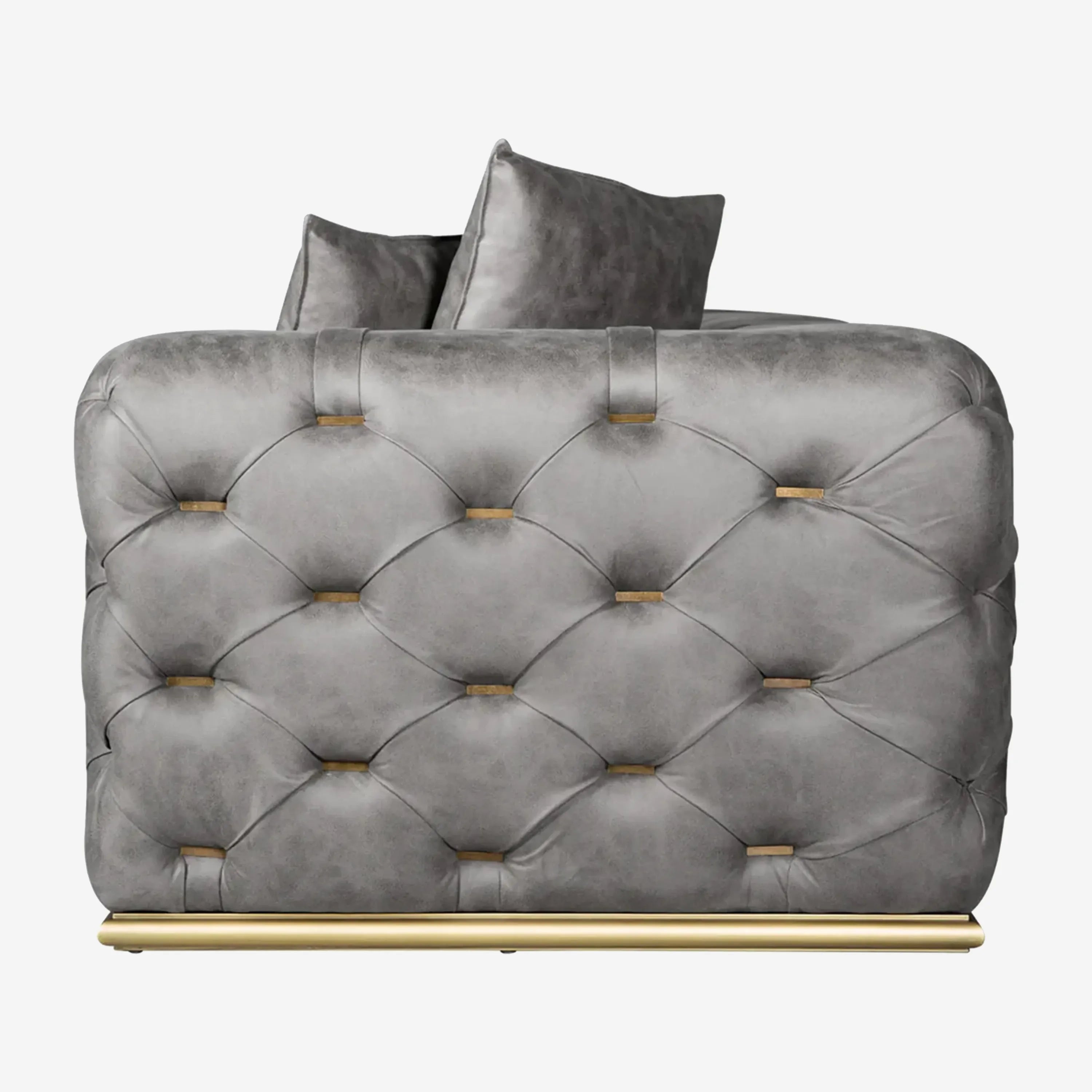 Luxury Sofa Grey 2-Seater