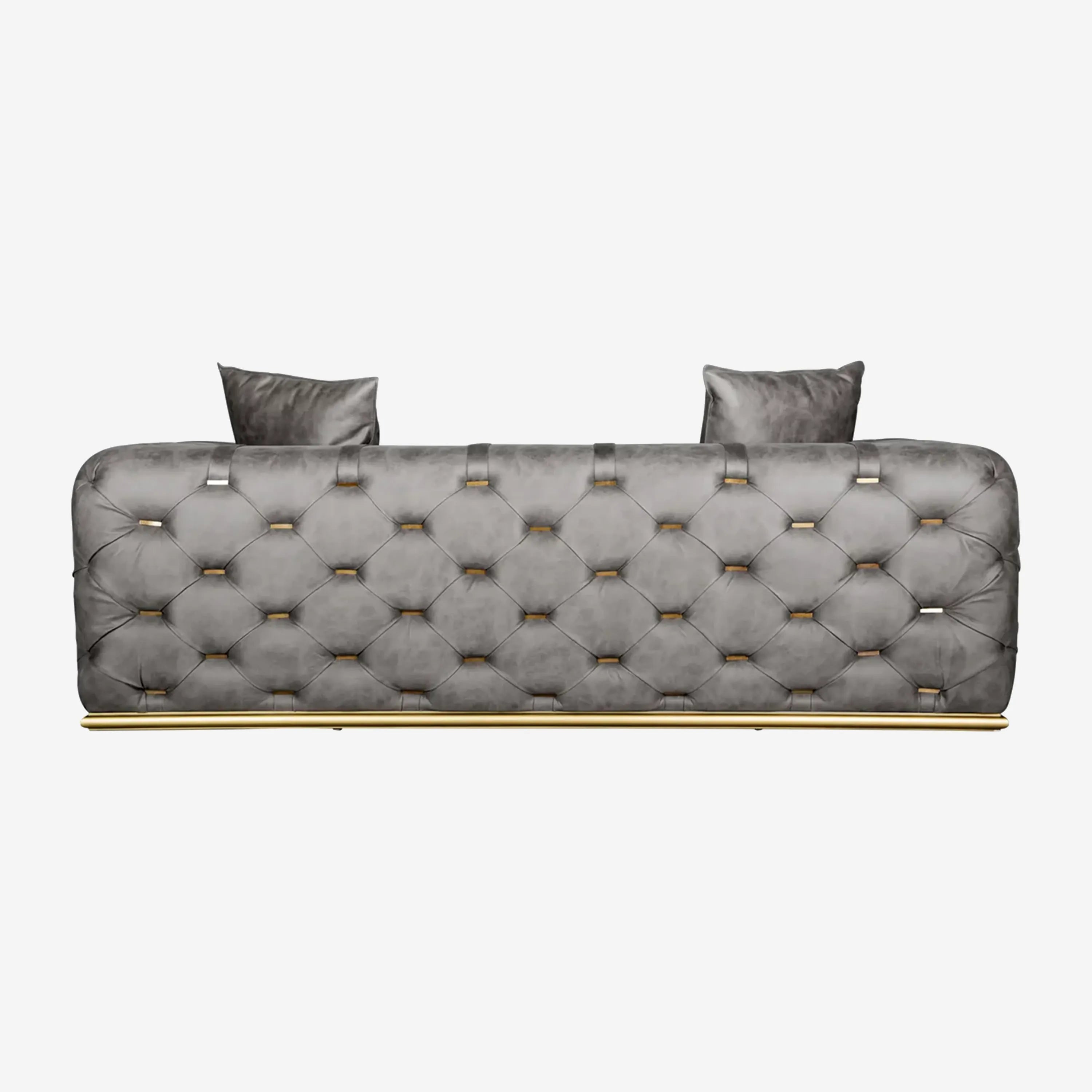 Luxury Sofa Grey 2-Seater