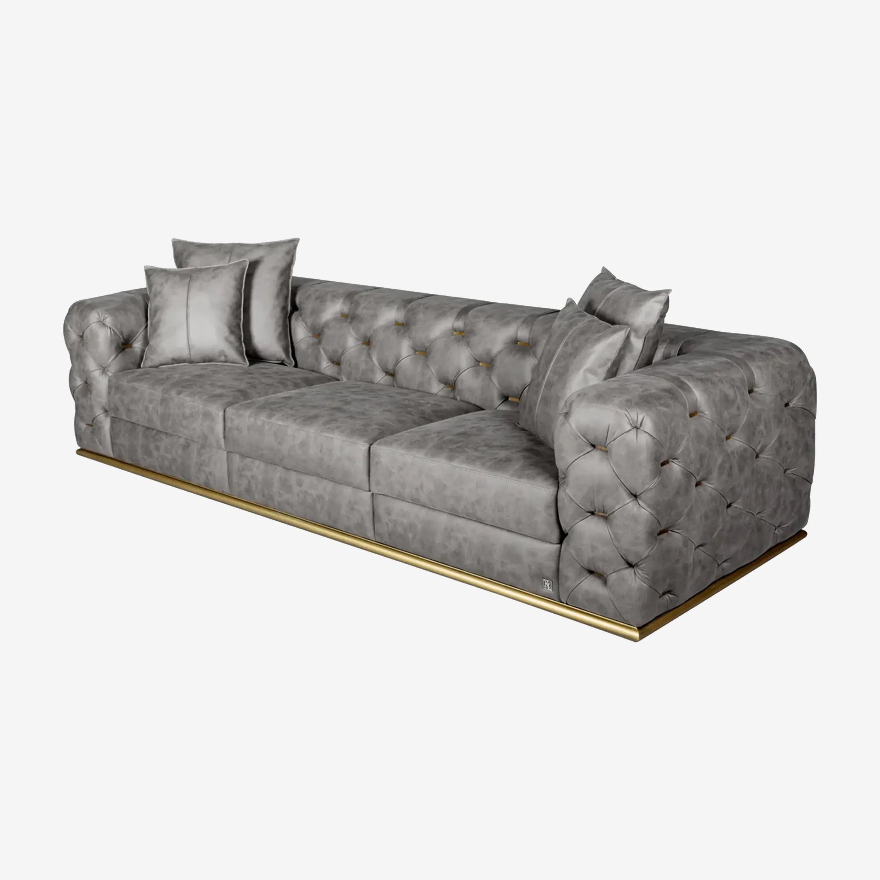 Luxury Sofa Grey 3-Seater