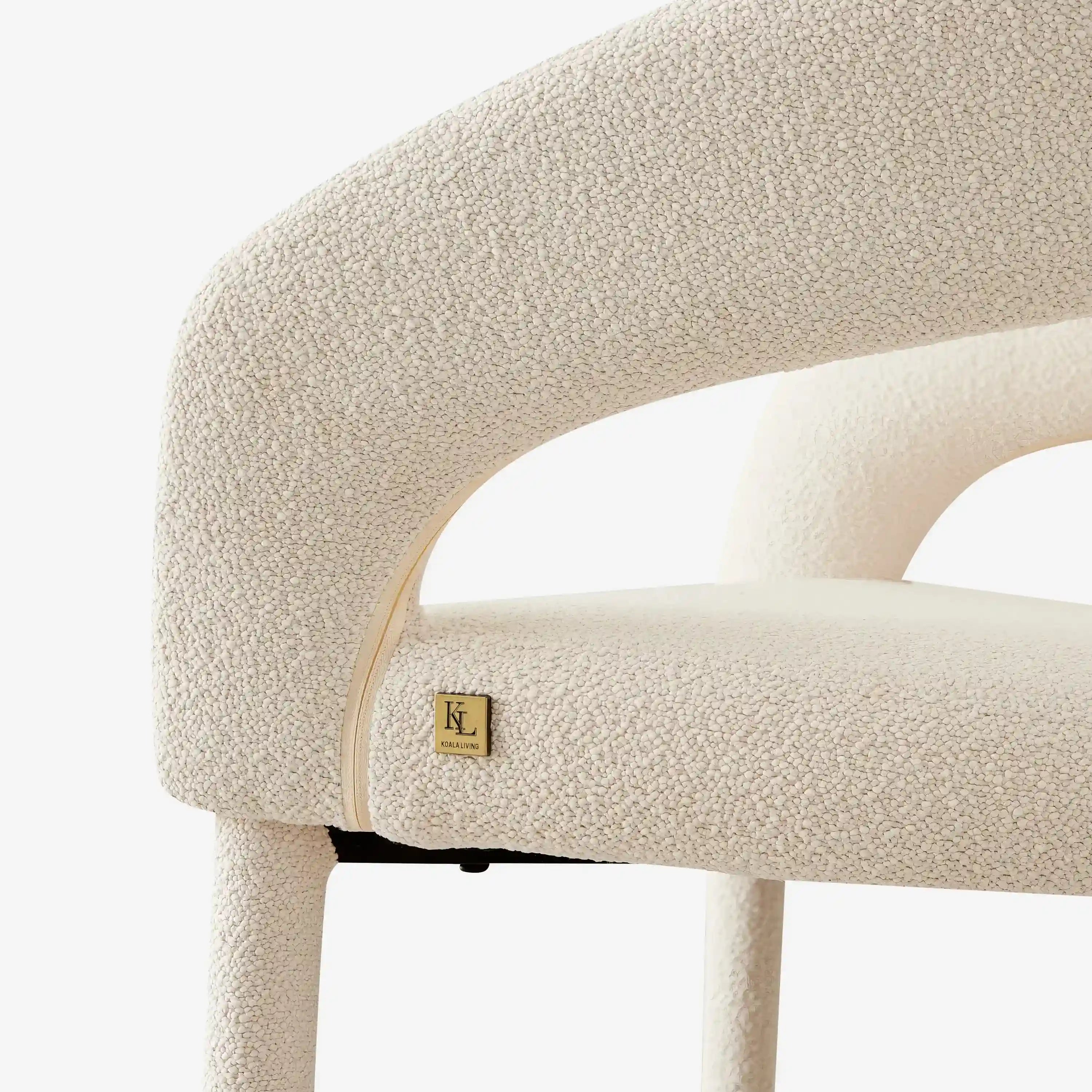 Moulin Chantilly White Fabric Dining Chair