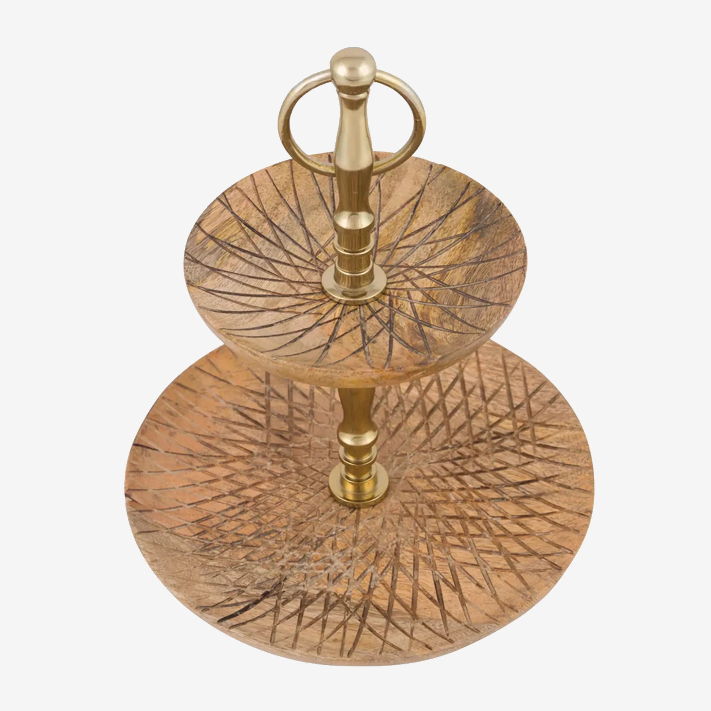 Eve Round Wood Fruit Stand