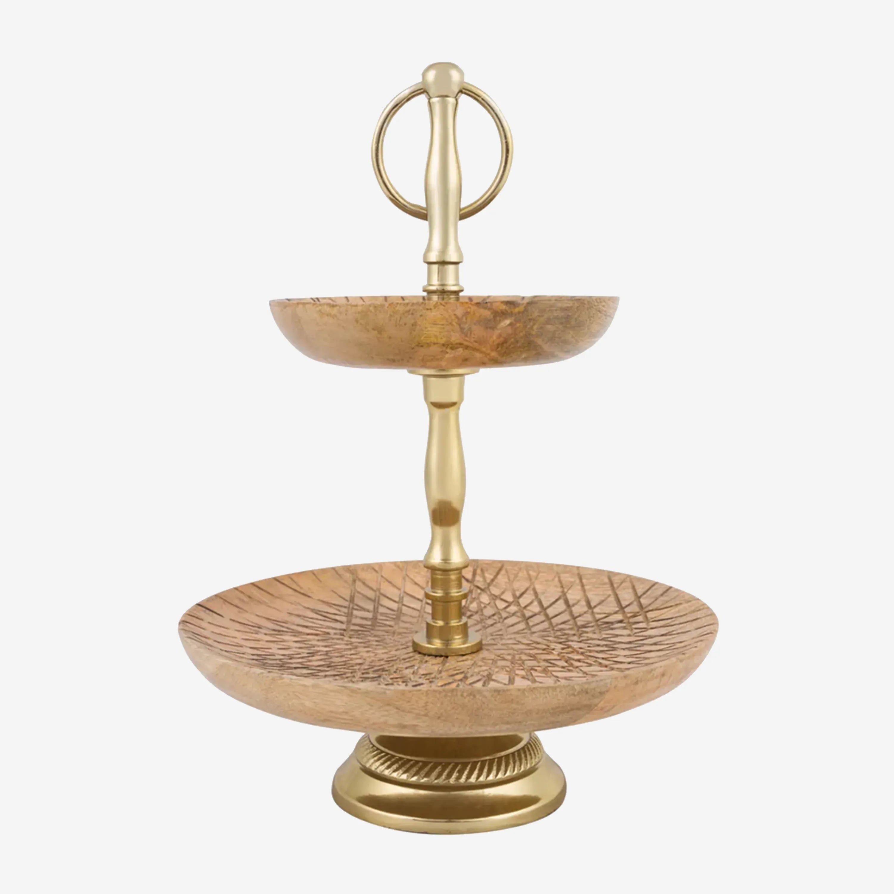 Eve Round Wood Fruit Stand