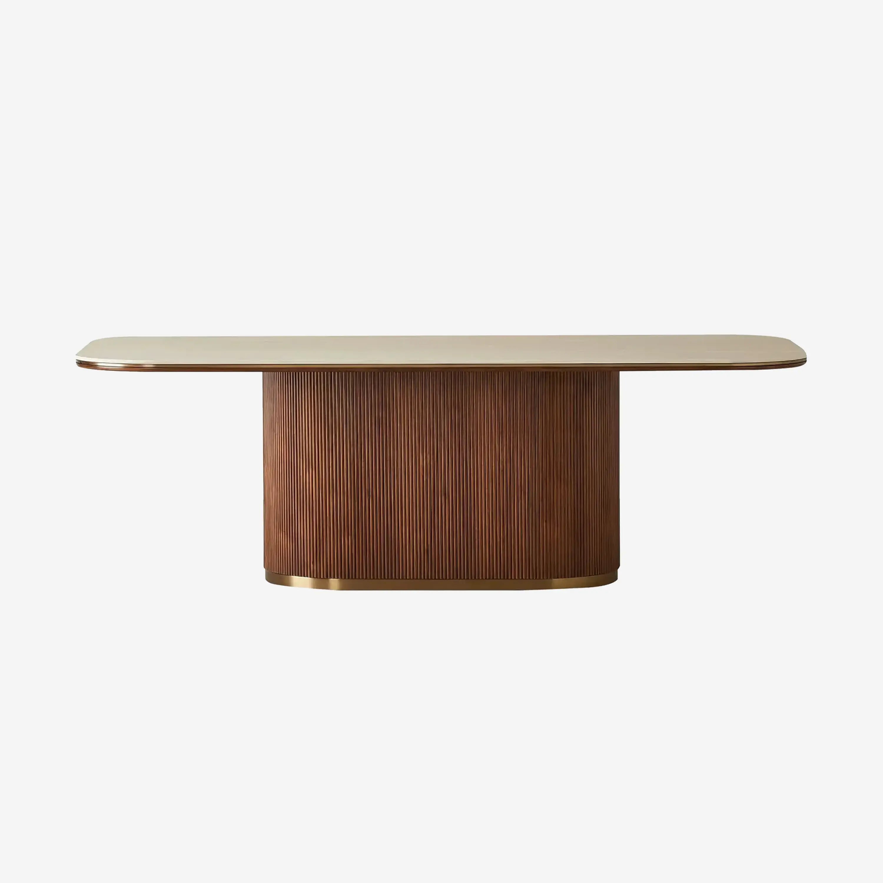 San Pierre Dining Table-Single Leg