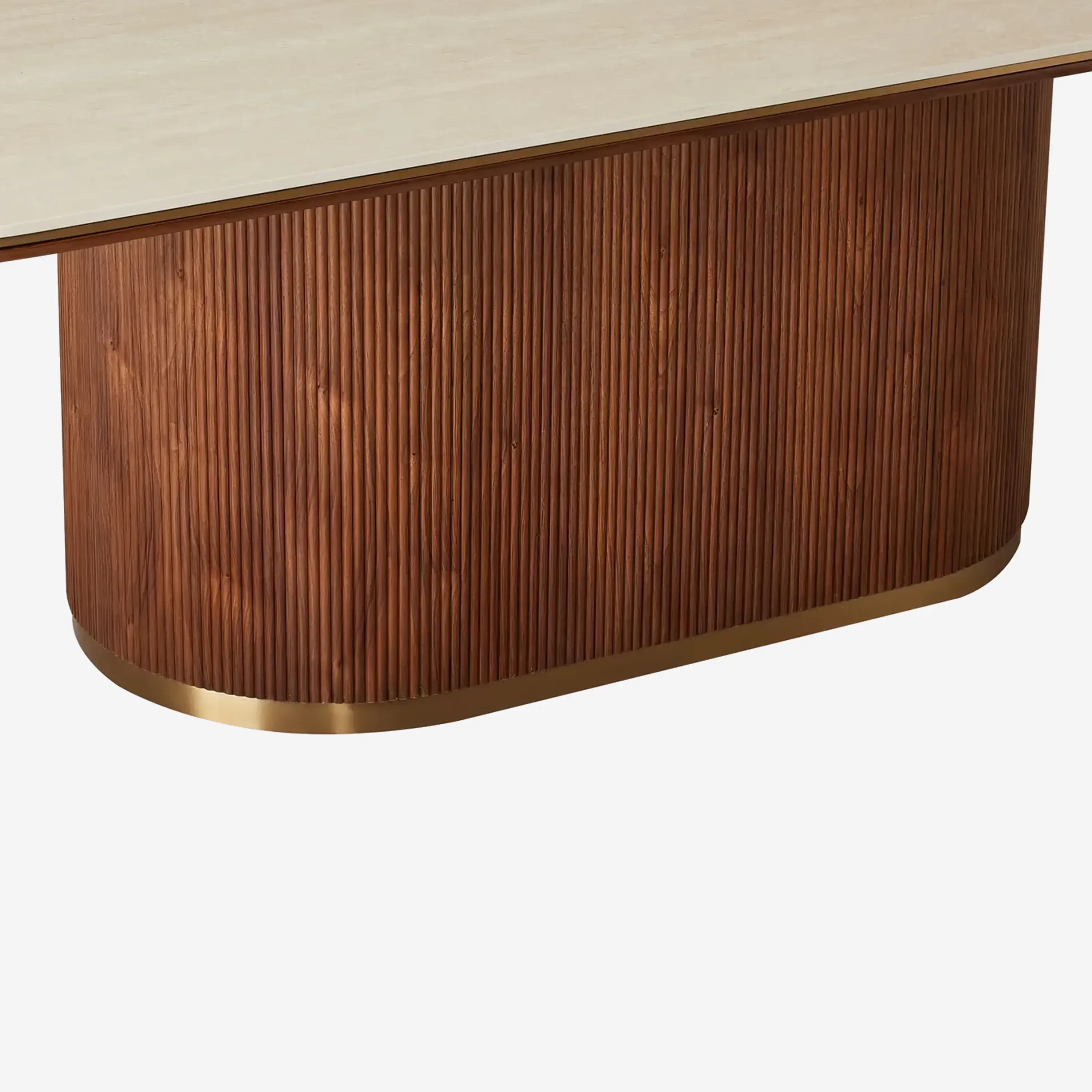 San Pierre Dining Table-Single Leg